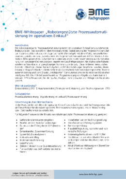 Whitepaper: Robotergestützte Prozessoptimierung im Einkauf