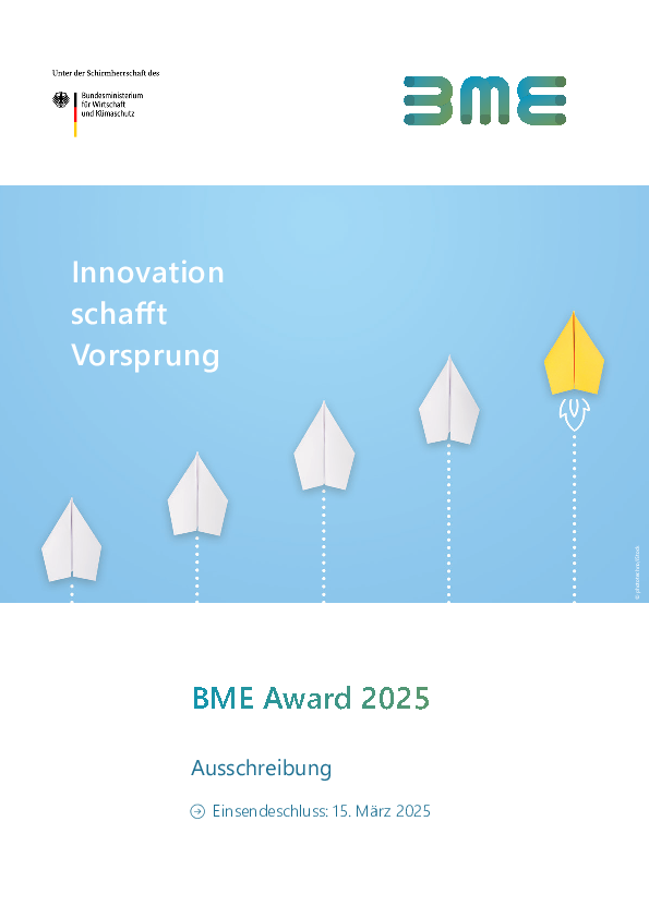 Ausschreibungsunterlagen: Innovation schafft Vorsprung 2025