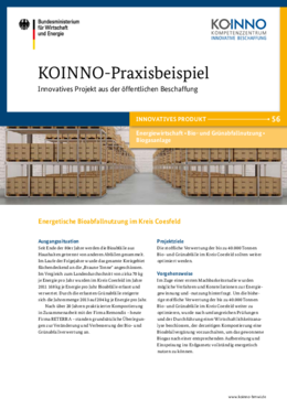 KOINNO Praxisbeispiel Energetische Bioabfallnutzung im Kreis Coesfeld