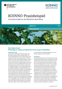 Renz Mastershred: Pilotanlage zur lokalen energetischen Verwertung von Bioabfällen