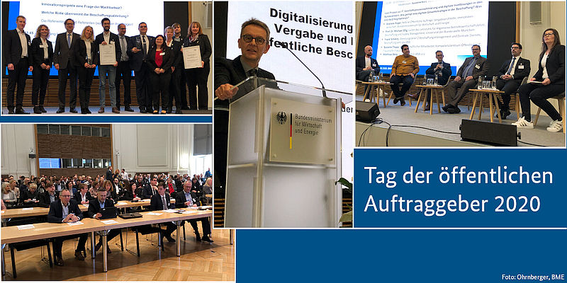 Tag der öffentlichen Auftraggeber Collage