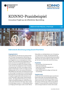 Praxisbeispiel Elektronische Abrechnung analog Gutschriftverfahren