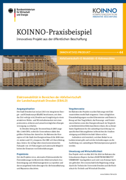 KOINNO-Praxisbeispiele Elektromobilität in Bereichen der Abfallwirtschaft