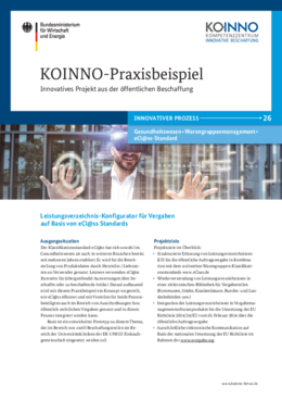 KOINNO Praxisbeispiel Leistungsverzeichnis-Konfigurator für Vergaben auf Basis von eCl@ss Standards