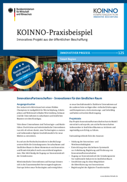KOINNO-Praxisbeispiel: InnovationsPartnerschaften – Innovationen für den ländlichen Raum
