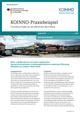 Hitze- und Blendschutz mit innen angebrachten Sonnenschutzsystemen in denkmalgeschütztem Landratsamt Würzburg Hitze- und Blendschutz mit innen angebrachten Sonnenschutzsystemen in denkmalgeschütztem Landratsamt Würzburg