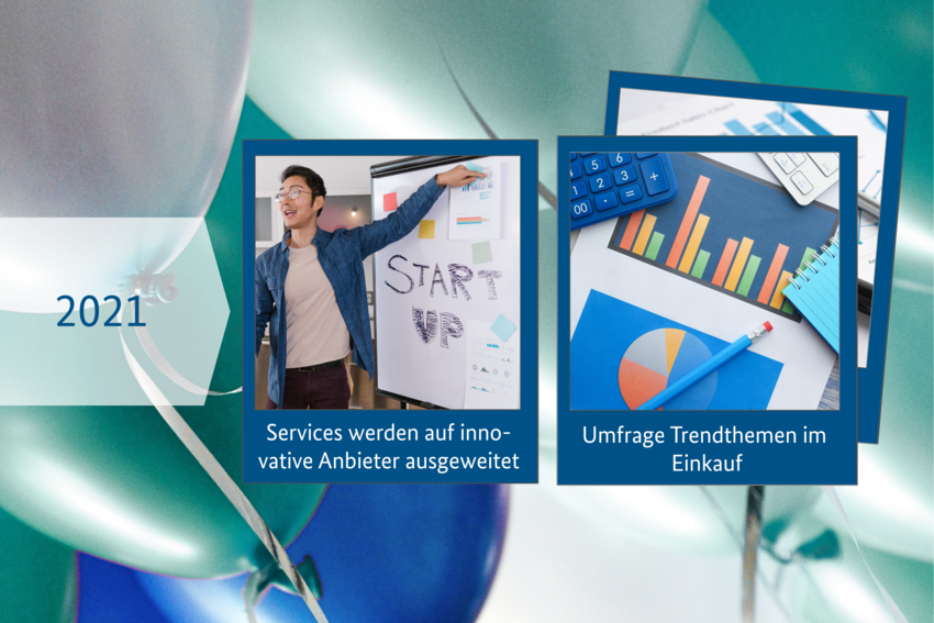 Innovative Unternehmen und Umfrage Trendthemen im Einkauf