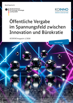 KOINNOmagazin 01/2026 Öffentliche Vergabe im Spannungsfeld zwischen Innovation und Bürokratie