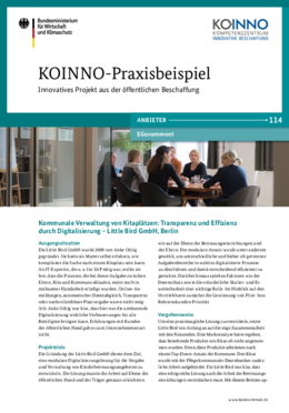 KOINNO-Praxisbeispiel: Kommunale Verwaltung von Kitaplätzen Transparenz und Effizienz durch Digitalisierung