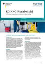 KOINNO-Praxisbeispiel: Vergabe der Gebäudereinigungsleistungen für die Stadt Hilden