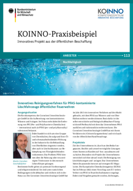 Innovatives Reinigungsverfahren für PFAS-kontaminierte Löschfahrzeuge öffentlicher Feuerwehren