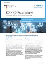 KOINNO-Praxisbeispiel: Strategien zur Umsetzung der innovativen öffentlichen Beschaffung