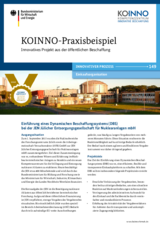 Einführung eines Dynamischen Beschaffungssystems (DBS) bei der JEN Jülicher Entsorgungsgesellschaft für Nuklearanlagen mbH